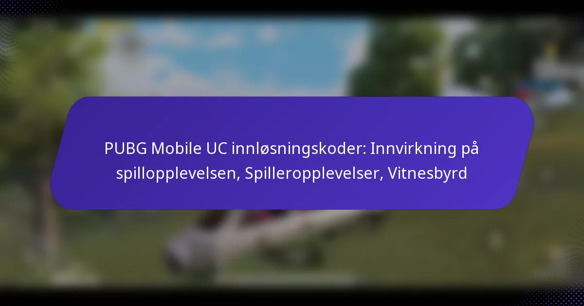 PUBG Mobile UC innløsningskoder: Innvirkning på spillopplevelsen, Spilleropplevelser, Vitnesbyrd